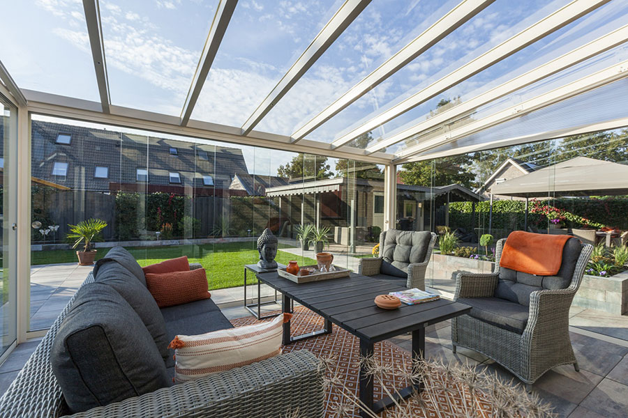 Glass Roof On Veranda