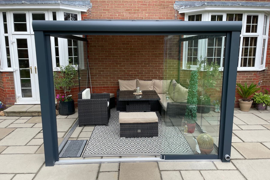 Aluminium Lean To Veranda Hampshire 